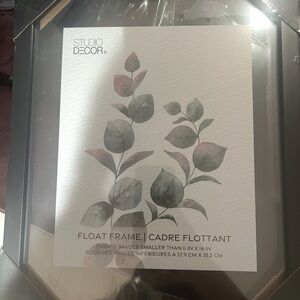 Studio Decor Black Picture Frame with Botanical Accents